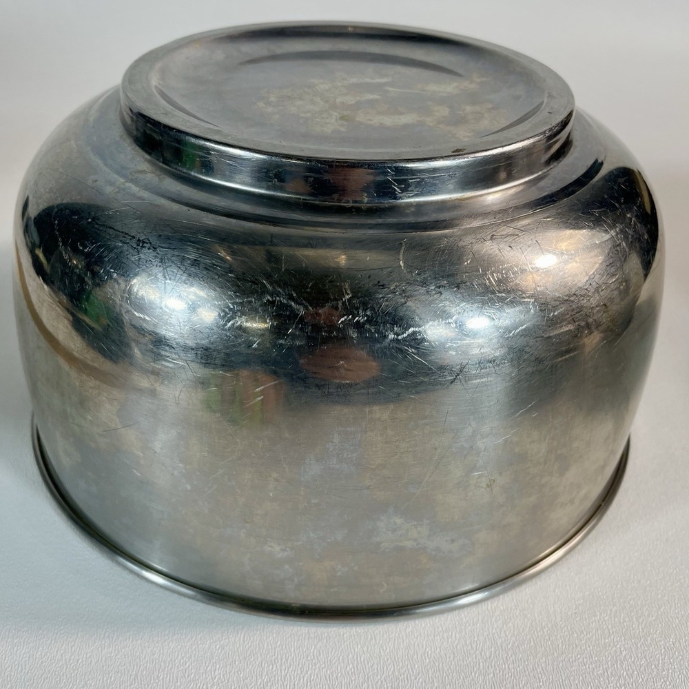 Sunbeam Mixmaster VTG Stainless Steel Metal Mixing Bowl 9" Round Made in USA
